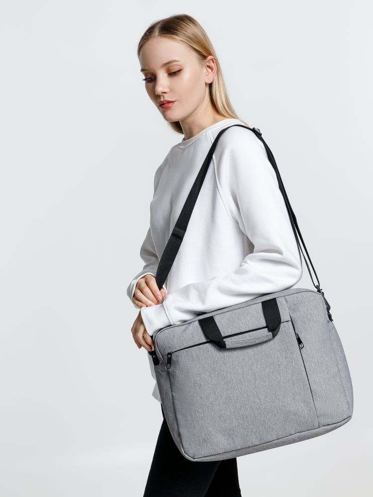 Сумка для ноутбука Burst Oneworld, серая — изображение 12