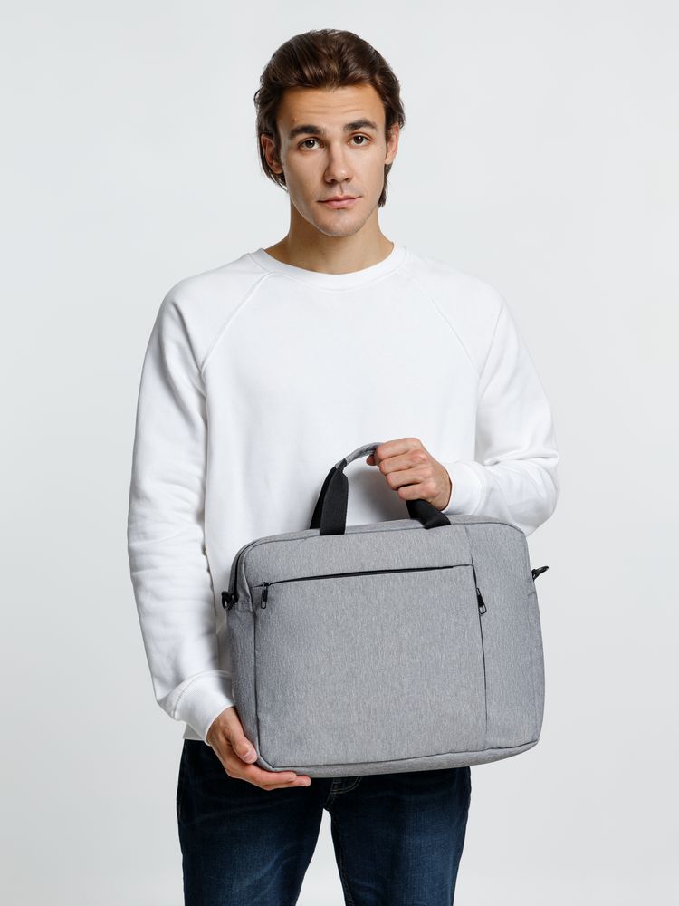Сумка для ноутбука Burst Oneworld, серая — изображение 11