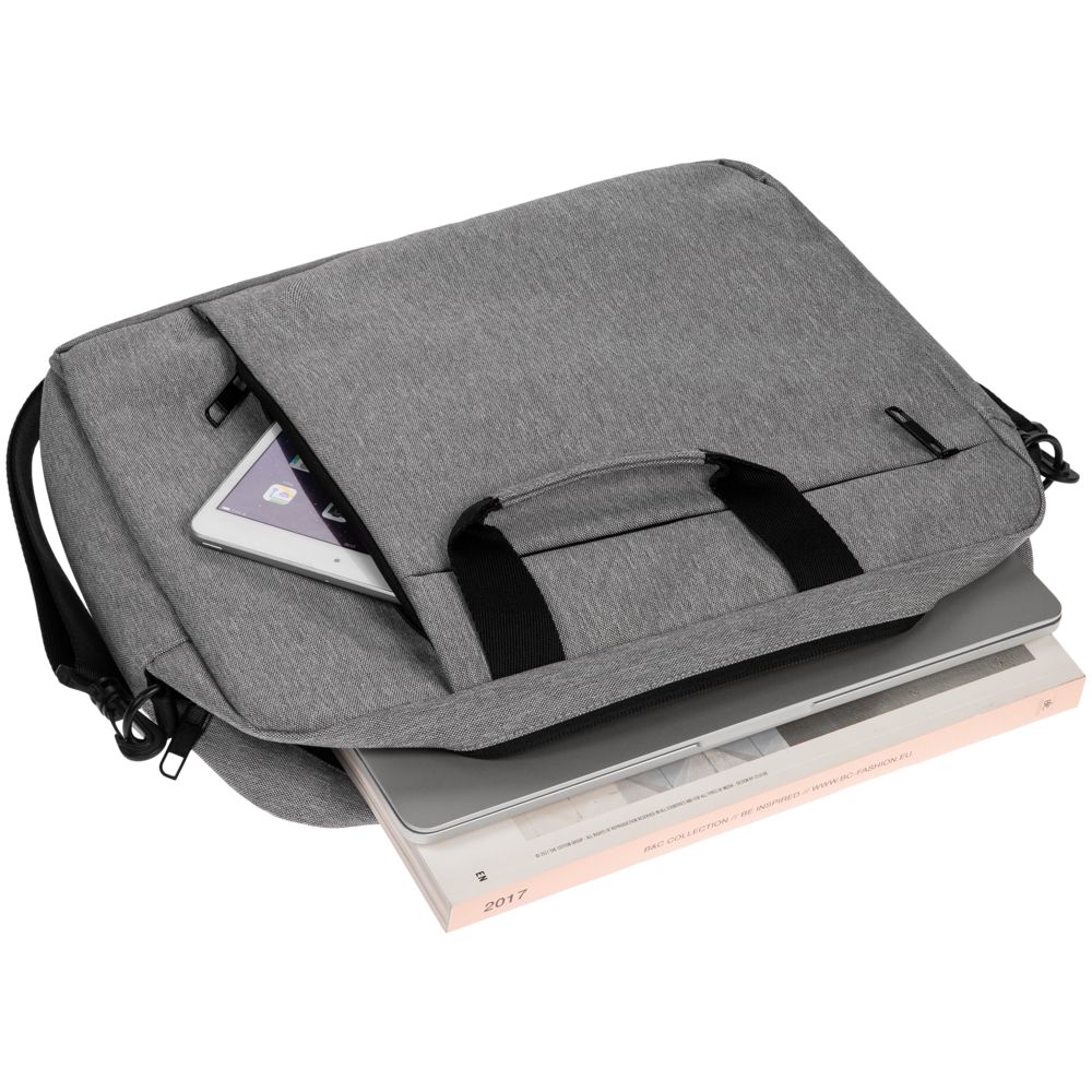 Сумка для ноутбука Burst Oneworld, серая — изображение 8