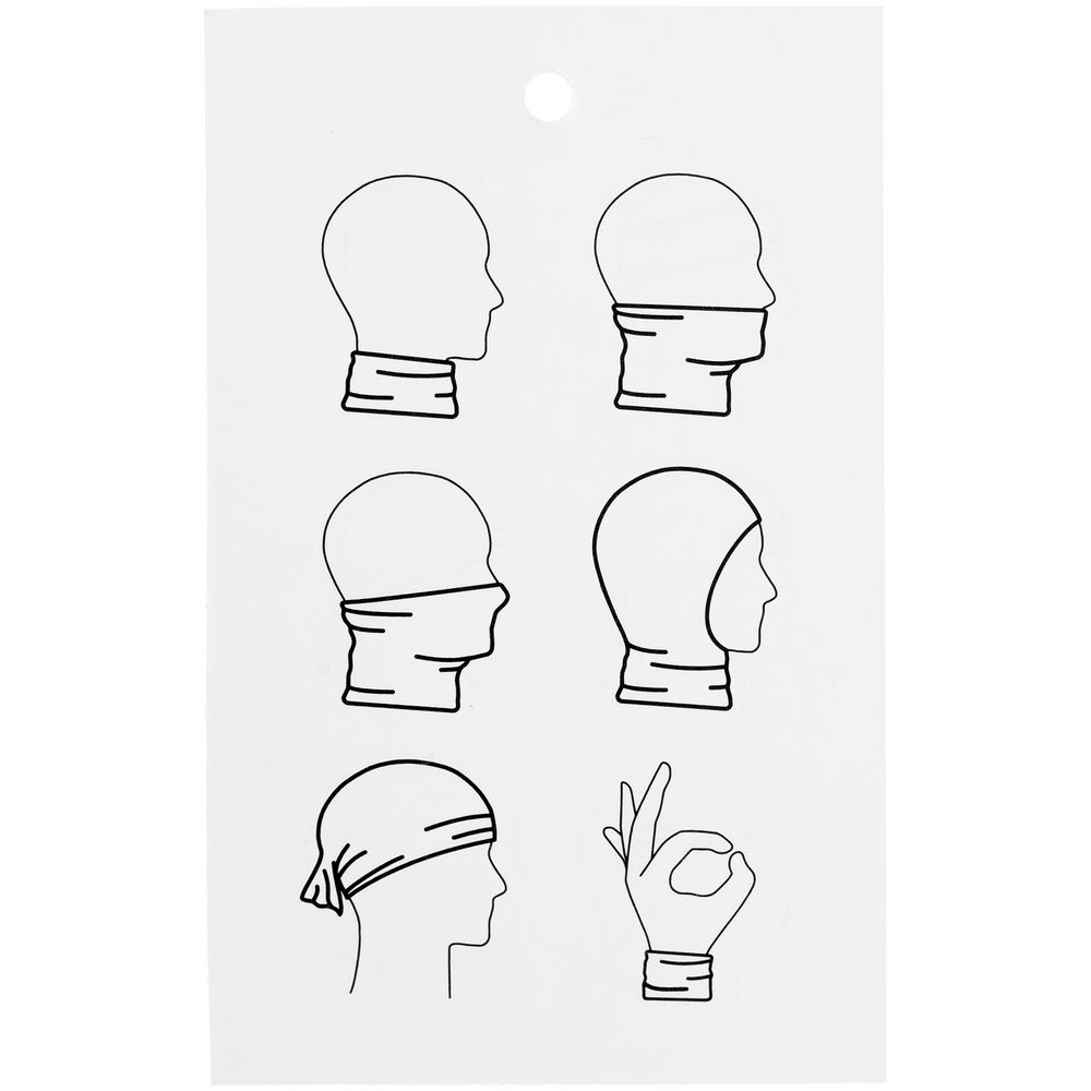 Многофункциональная бандана Dekko, черная — изображение 5