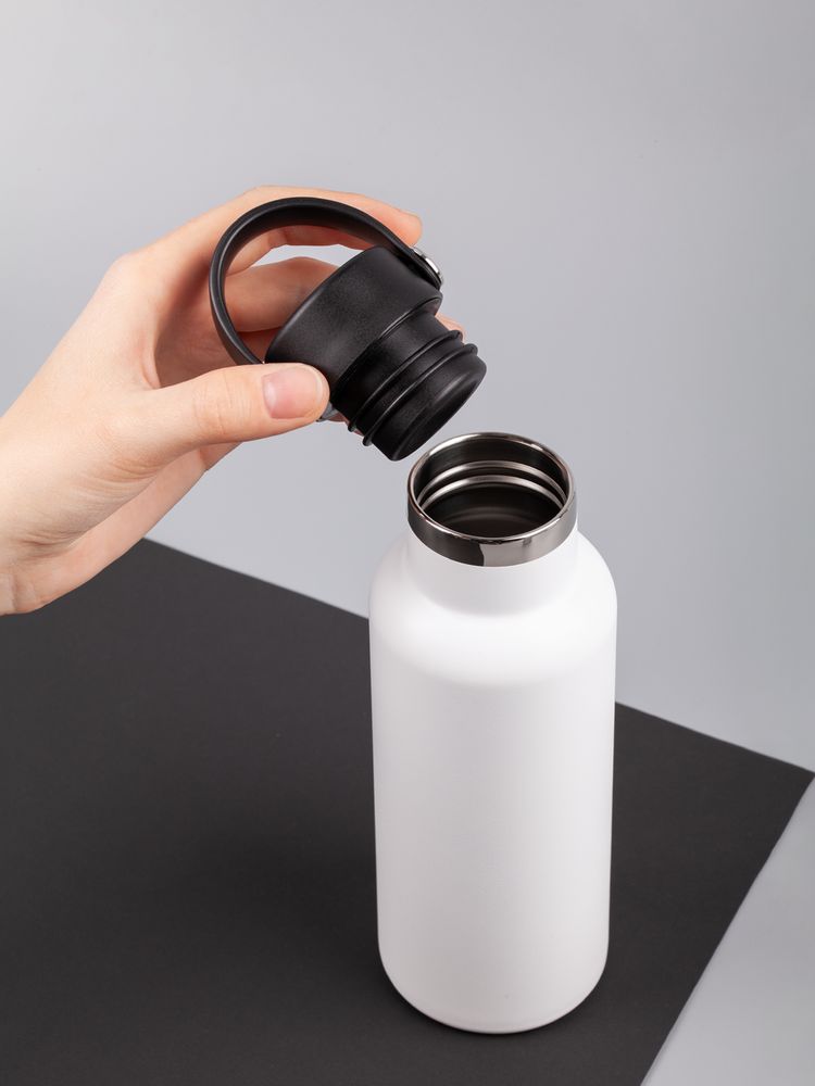 Термобутылка Bidon, белая — изображение 12
