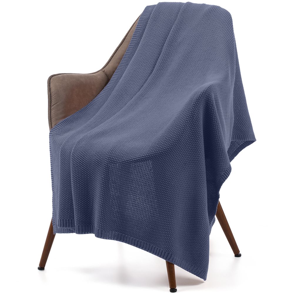 Плед Longview, серо-синий (сланец) — изображение 2