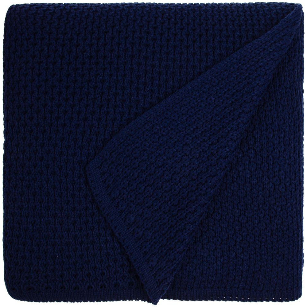 Плед Serenita, темно-синий (сапфир) — изображение 3