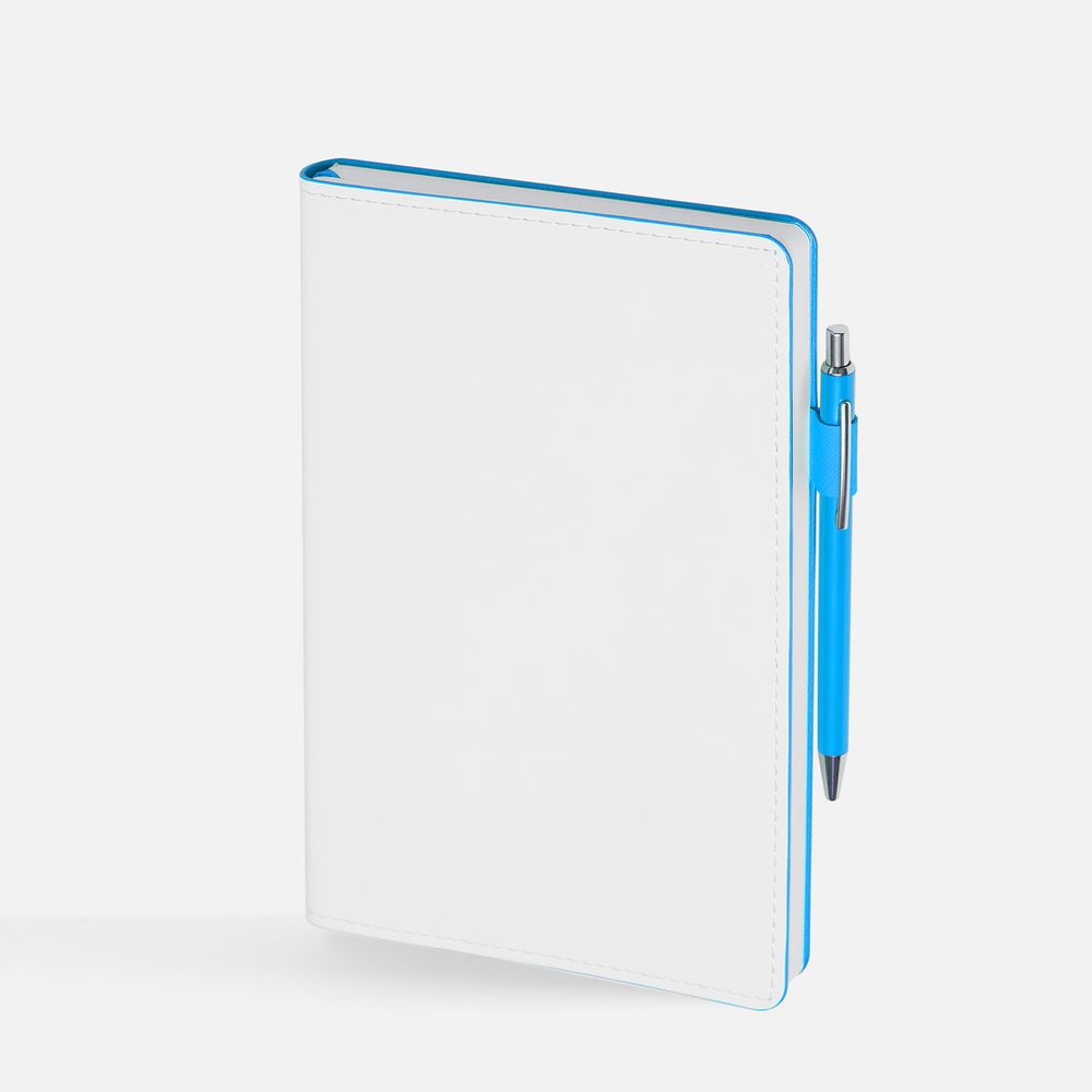 Ежедневник White Shall, недатированный, бело-голубой — изображение 5