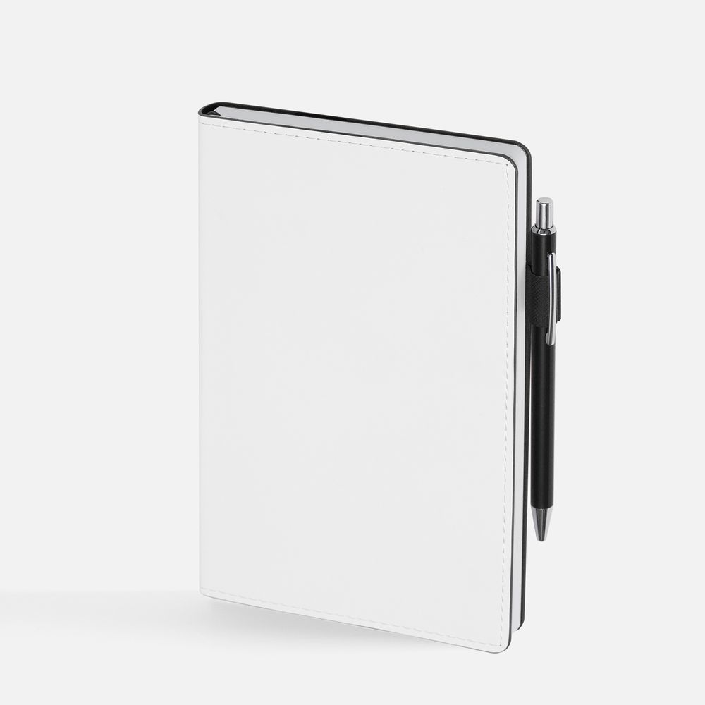 Ежедневник White Shall, недатированный, бело-черный — изображение 5