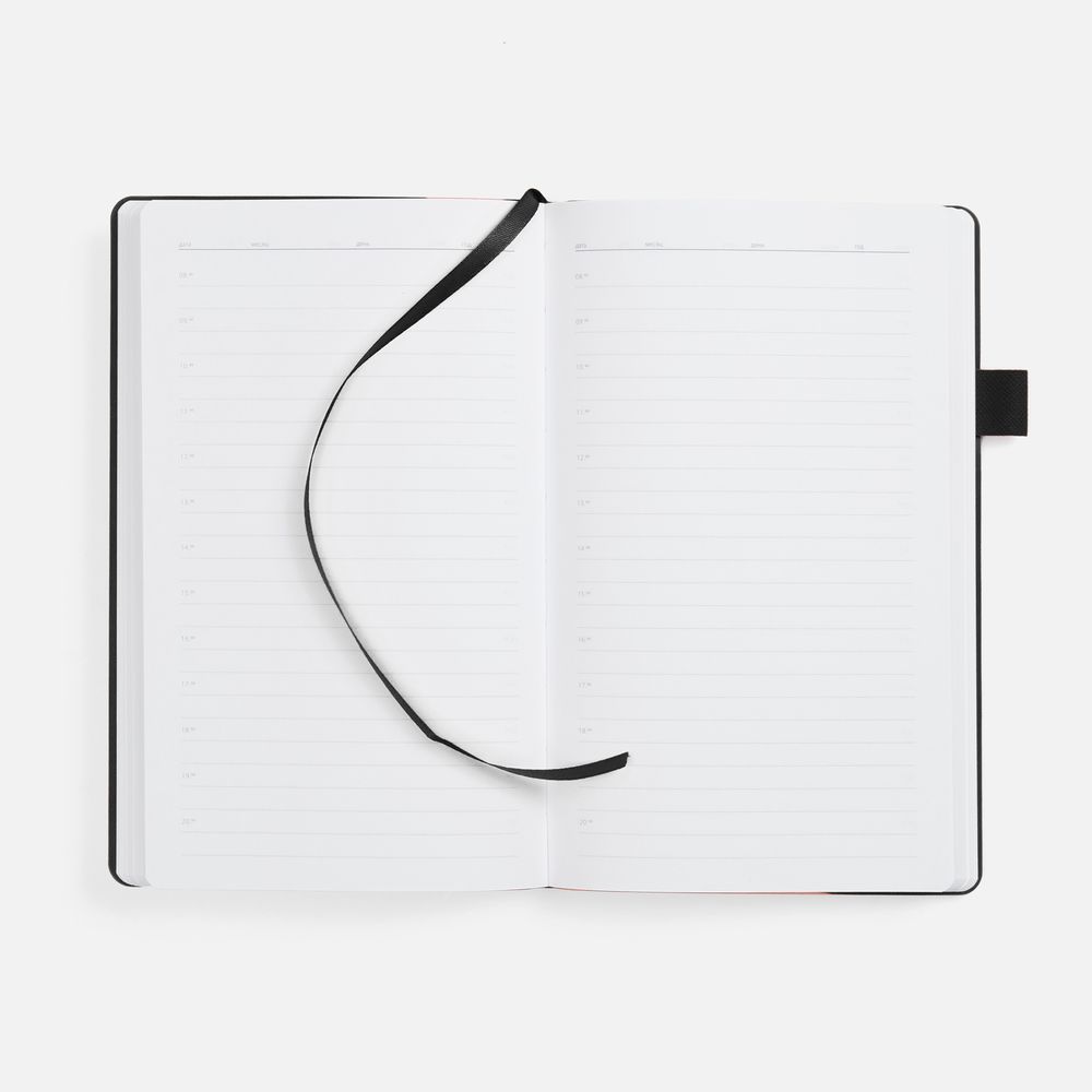 Ежедневник White Shall, недатированный, бело-черный — изображение 7