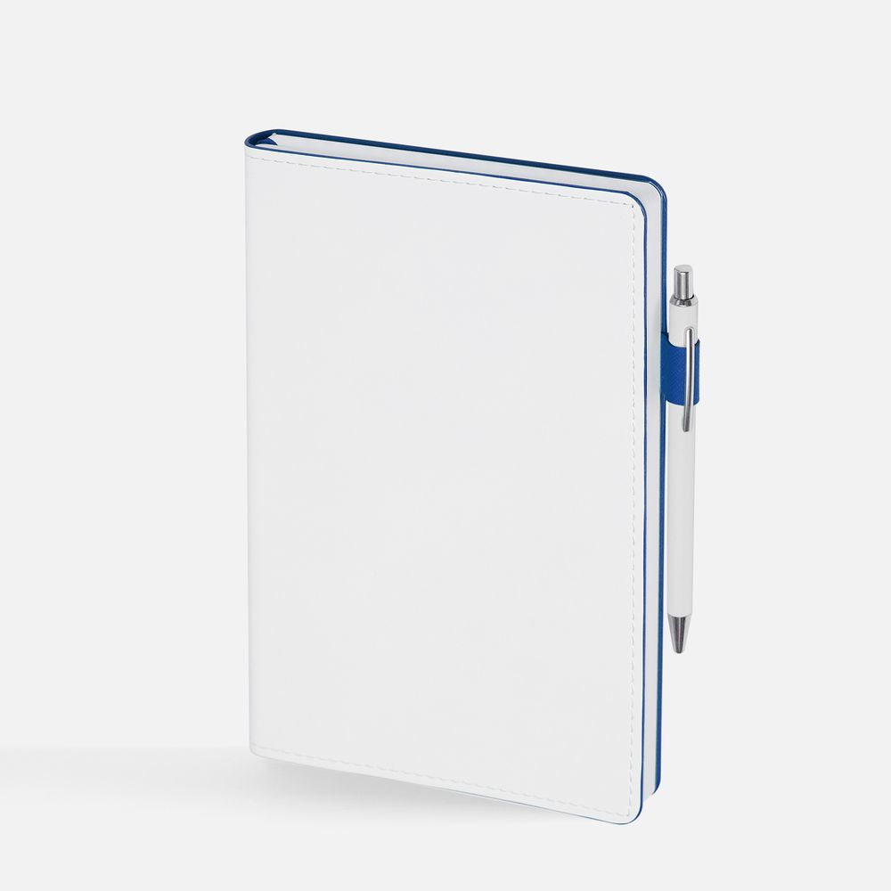 Ежедневник White Shall, недатированный, бело-синий — изображение 5