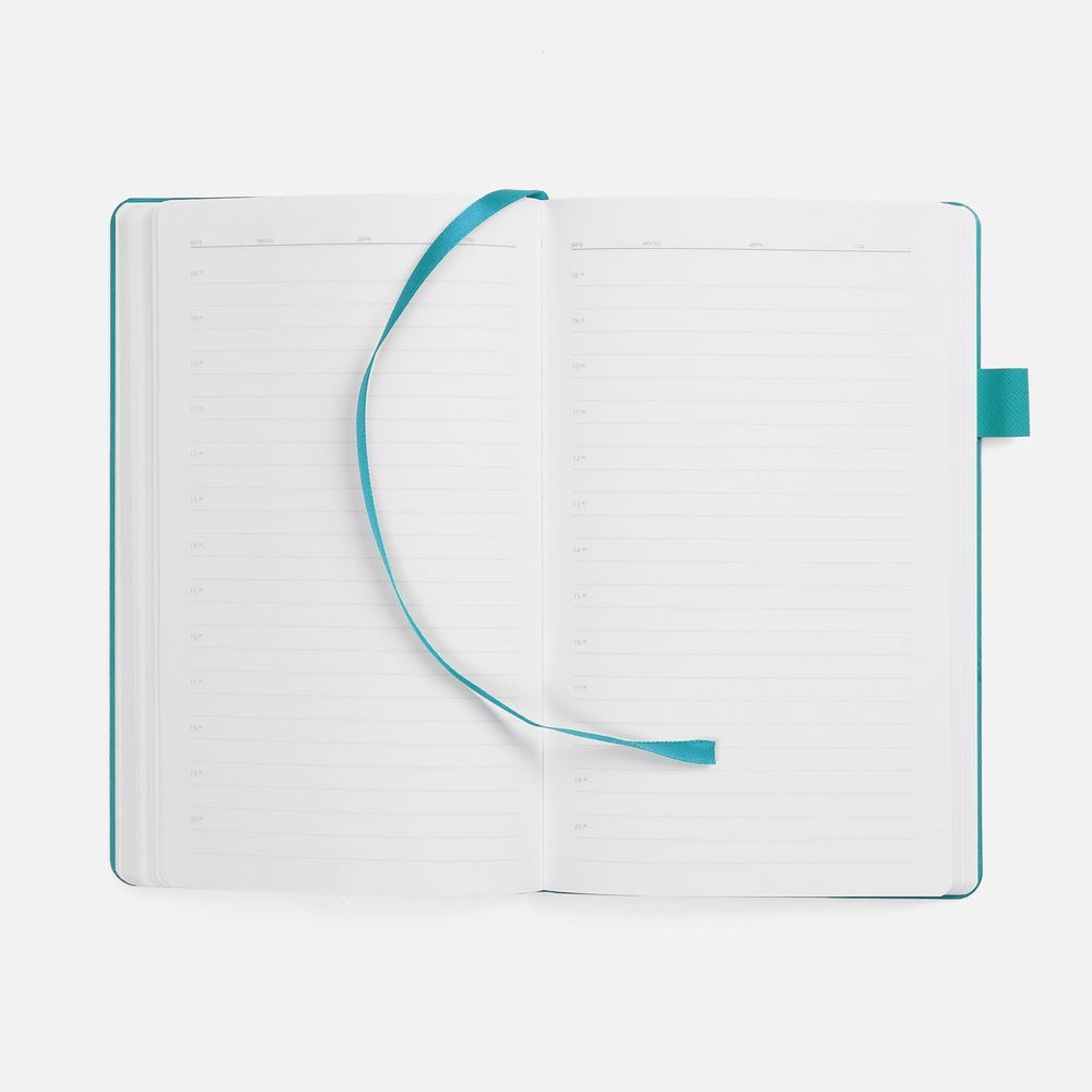 Ежедневник White Shall, недатированный, бело-бирюзовый — изображение 7