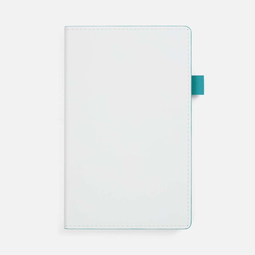 Ежедневник White Shall, недатированный, бело-бирюзовый — изображение 2