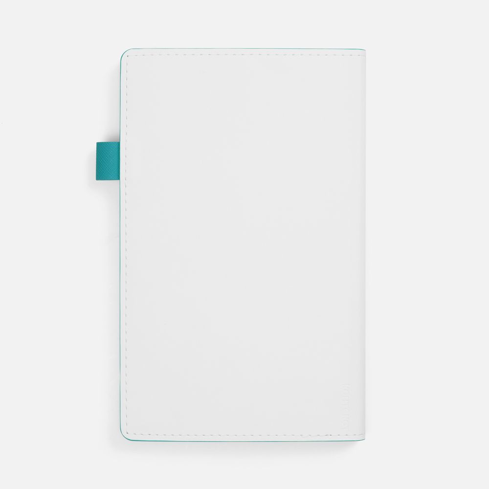 Ежедневник White Shall, недатированный, бело-бирюзовый — изображение 3