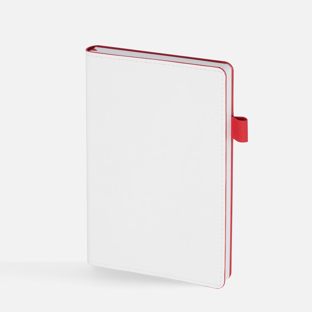 Ежедневник White Shall, недатированный, бело-красный — изображение 4