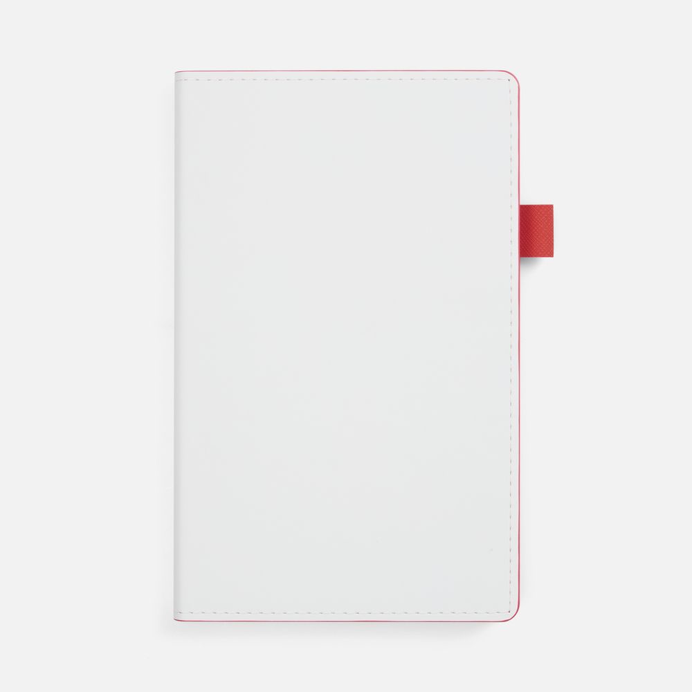 Ежедневник White Shall, недатированный, бело-красный — изображение 2