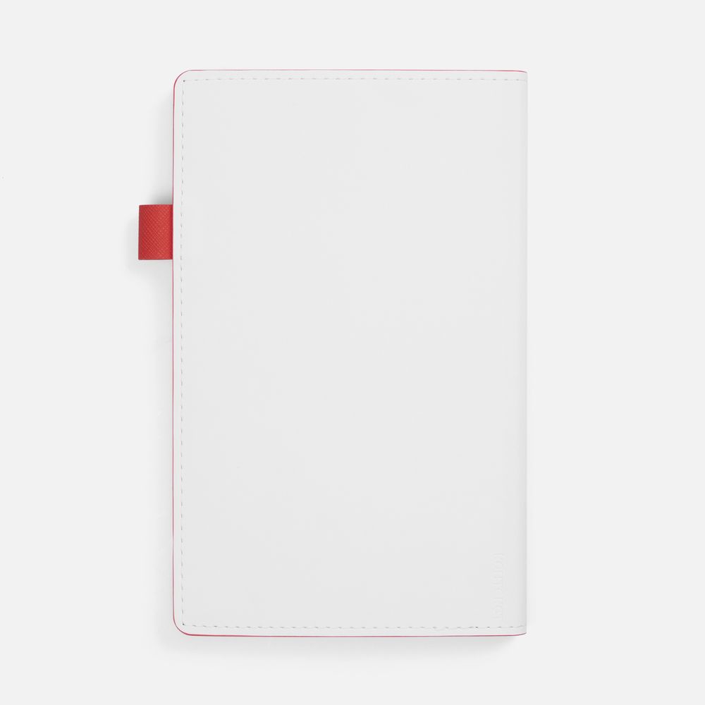 Ежедневник White Shall, недатированный, бело-красный — изображение 3