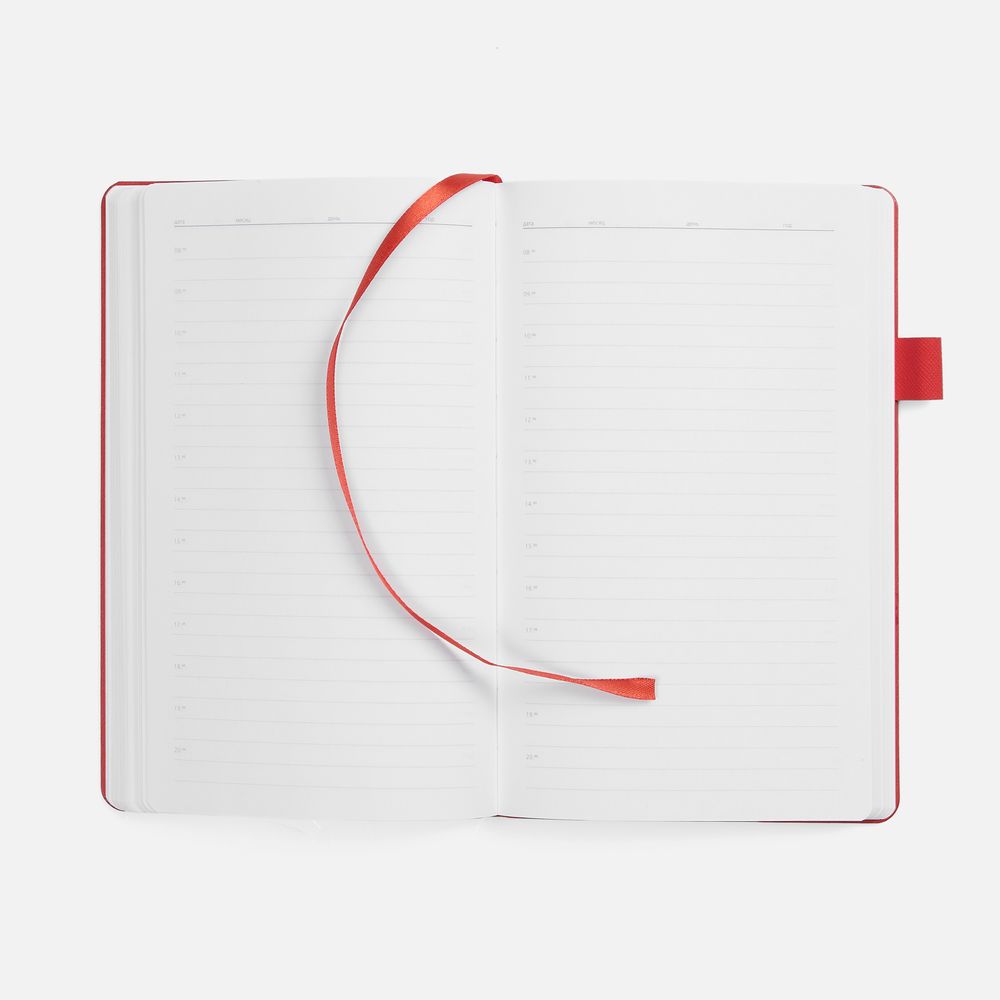 Ежедневник White Shall, недатированный, бело-красный — изображение 7