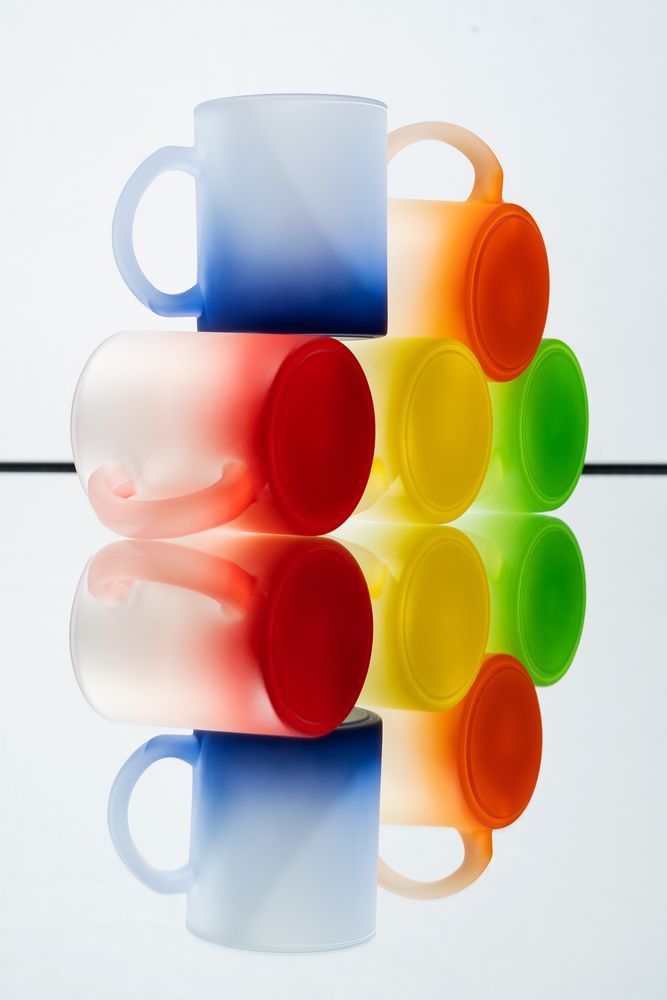 Кружка Grade Fade для сублимационной печати, матовая, синяя — изображение 5