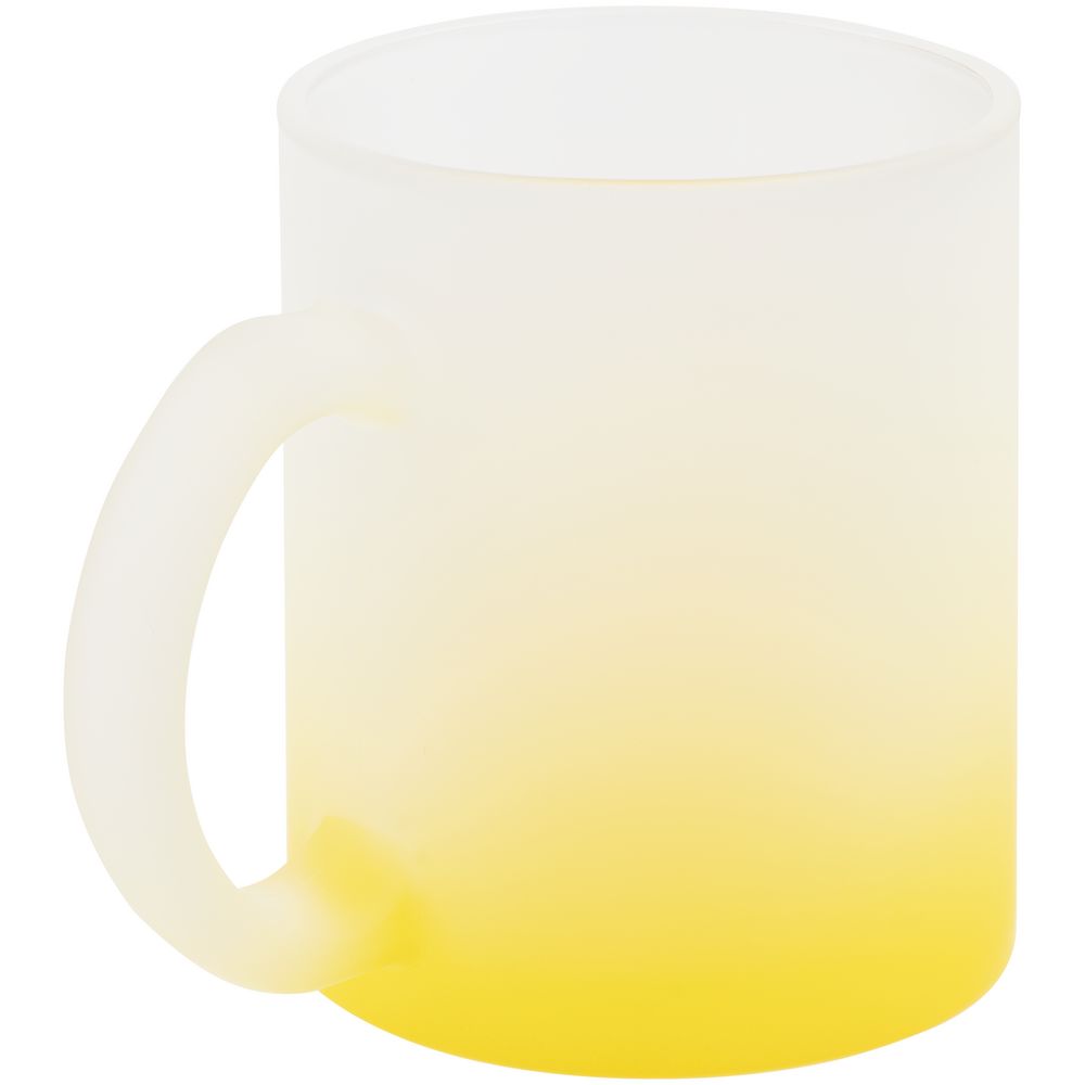 Кружка Grade Fade для сублимационной печати, матовая, желтая — изображение 3
