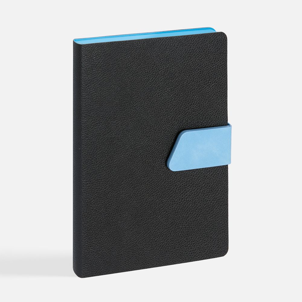Ежедневник Boom, недатированный, черный с голубым — изображение 2