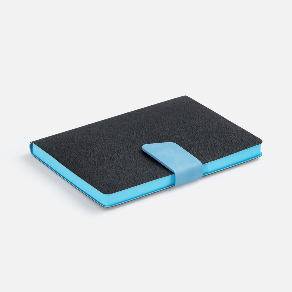 Ежедневник Boom, недатированный, черный с голубым — изображение 5