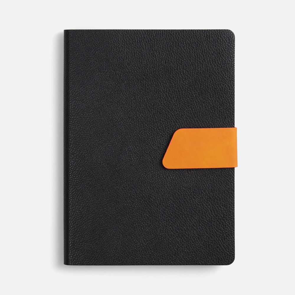 Ежедневник Boom, недатированный, черный с оранжевым — изображение 3