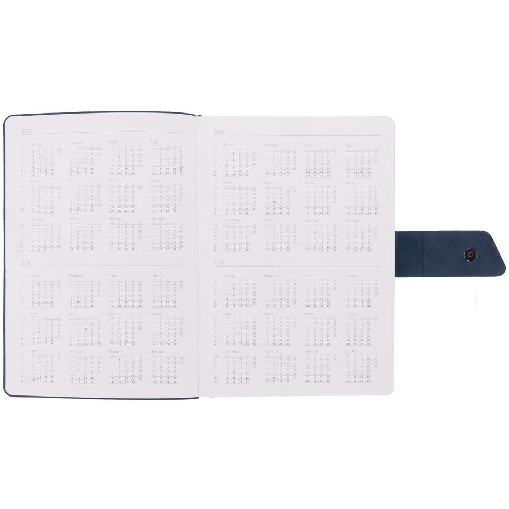 Ежедневник Boom, недатированный, черный с синим — изображение 8