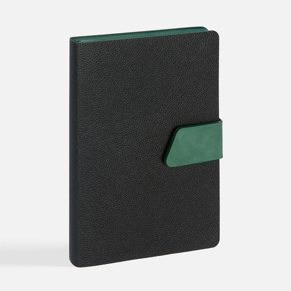 Ежедневник Boom, недатированный, черный с зеленым — изображение 2