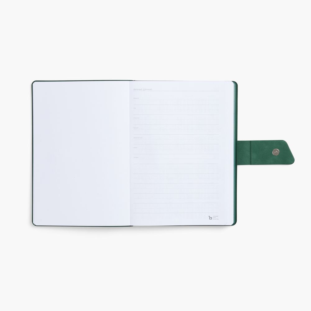 Ежедневник Boom, недатированный, черный с зеленым — изображение 8