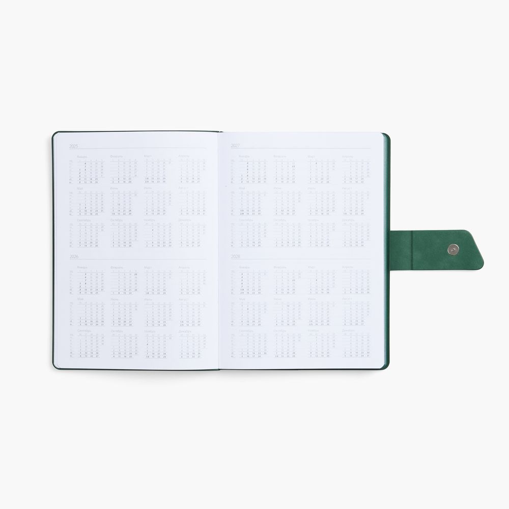 Ежедневник Boom, недатированный, черный с зеленым — изображение 9