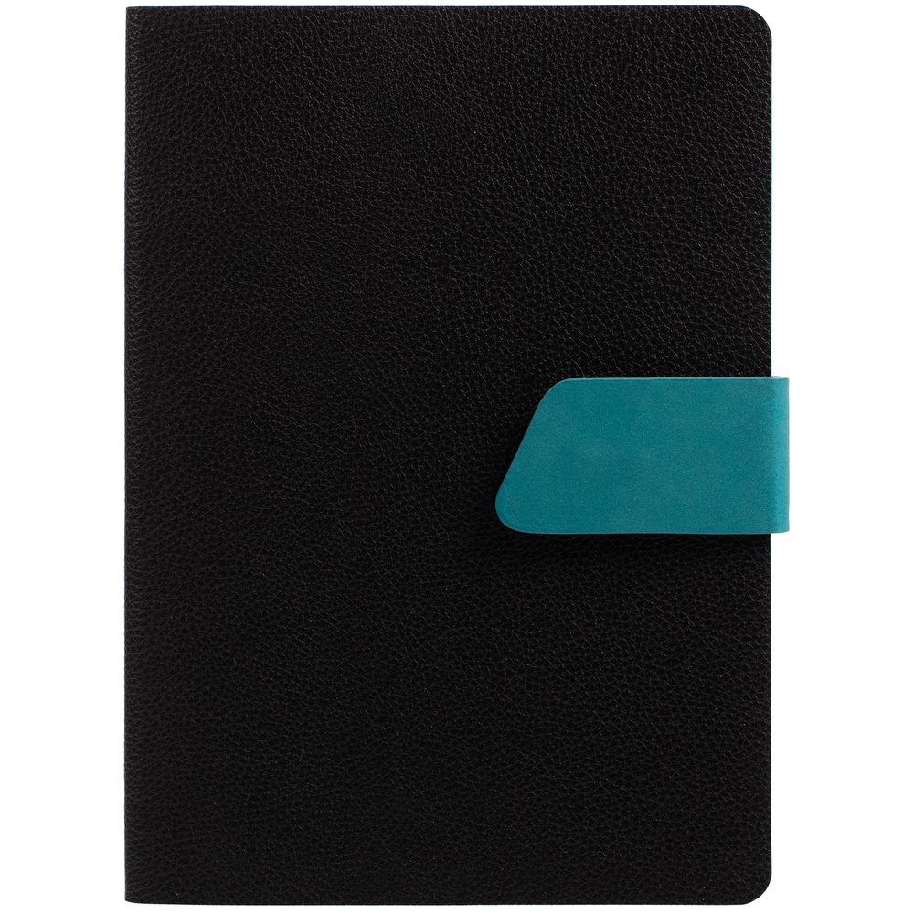 Ежедневник Boom, недатированный, черный с бирюзовым — изображение 3
