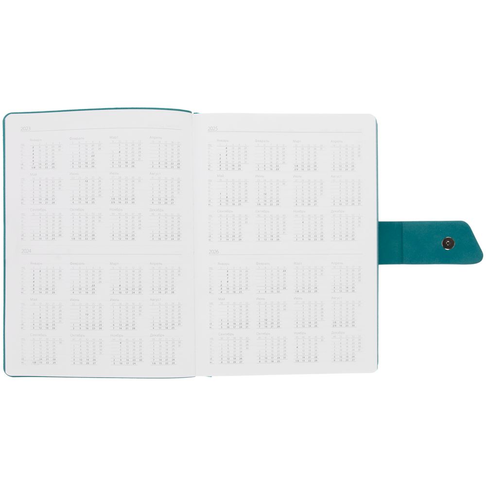 Ежедневник Boom, недатированный, черный с бирюзовым — изображение 9