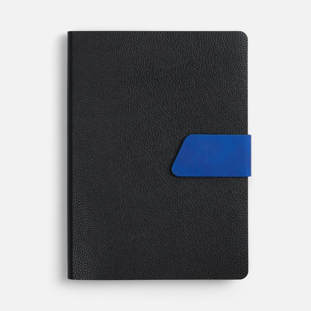 Ежедневник Boom, недатированный, черный c ярко-синий — изображение 3