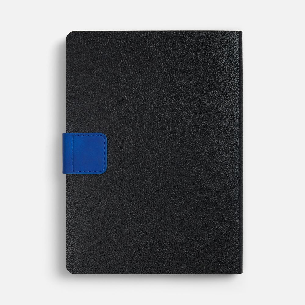 Ежедневник Boom, недатированный, черный c ярко-синий — изображение 4