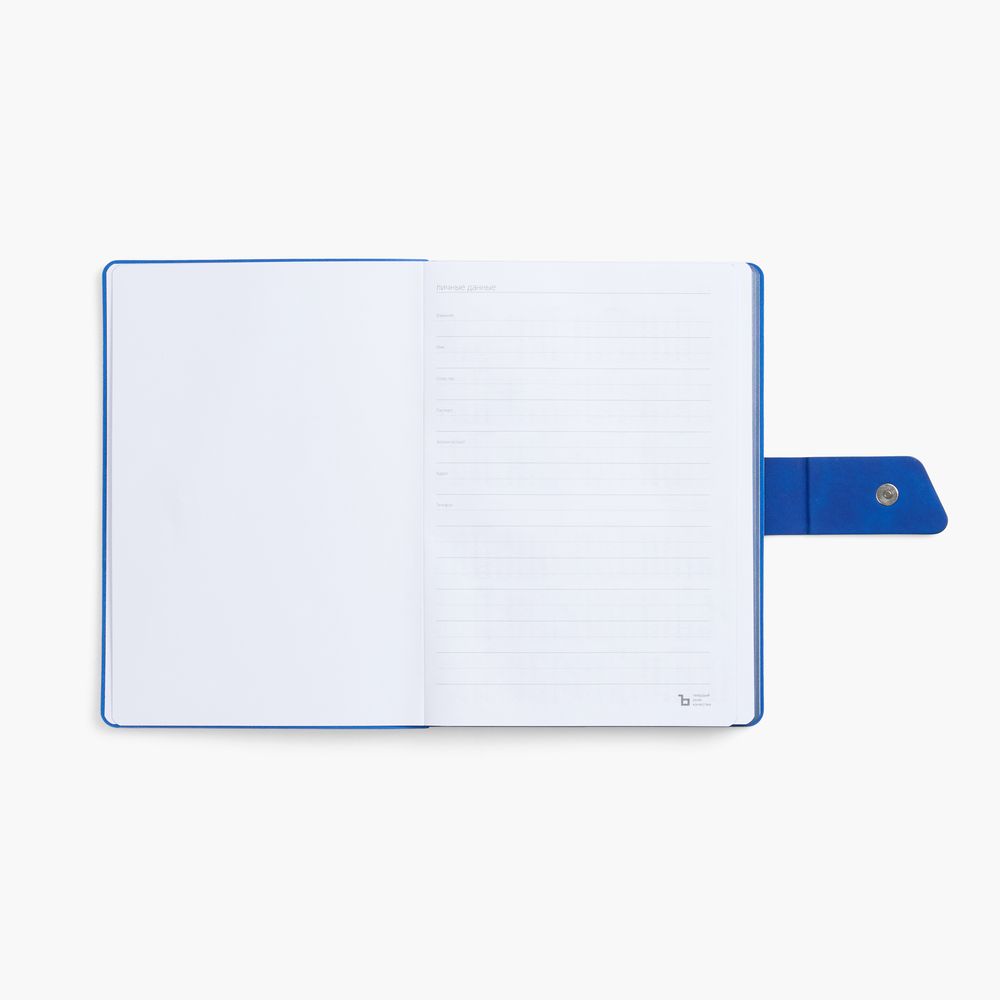 Ежедневник Boom, недатированный, черный c ярко-синий — изображение 8