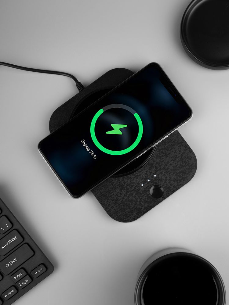 Кружка с подогревом и беспроводной зарядкой Dual Base Plus, черная — изображение 12