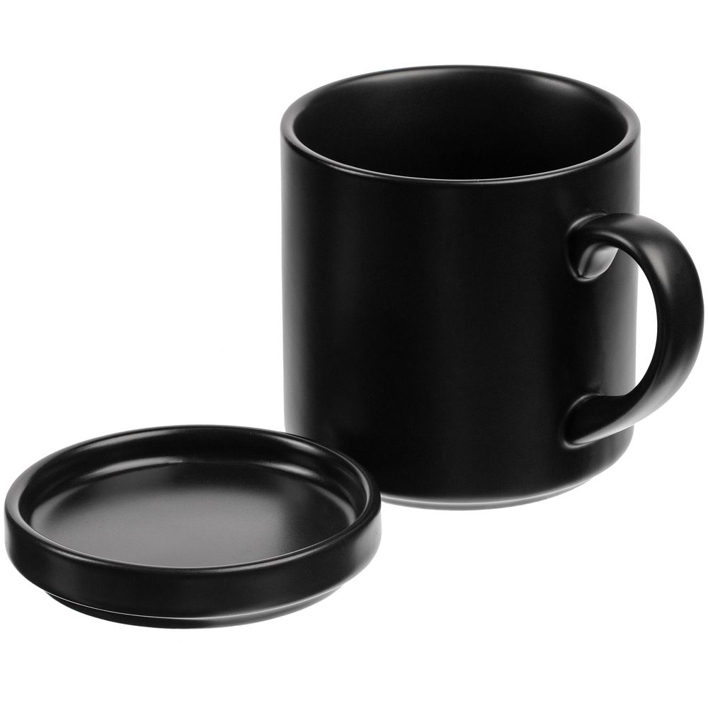 Кружка с подогревом и беспроводной зарядкой Dual Base Plus, черная — изображение 6