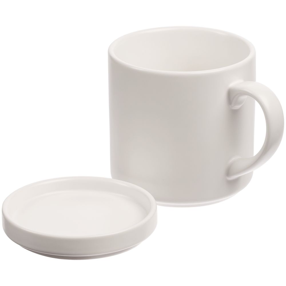 Кружка с подогревом и беспроводной зарядкой Dual Base Plus, белая — изображение 6