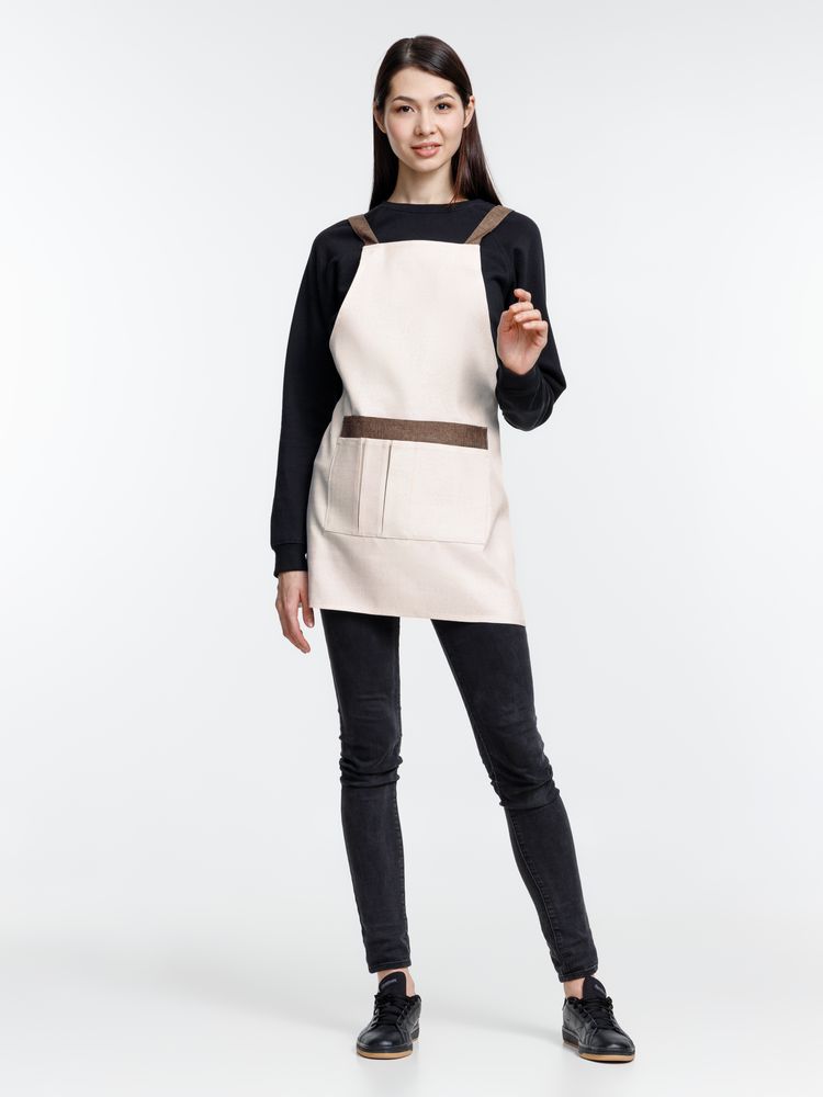 Фартук Settle In, светло-бежевый (молочный) — изображение 9