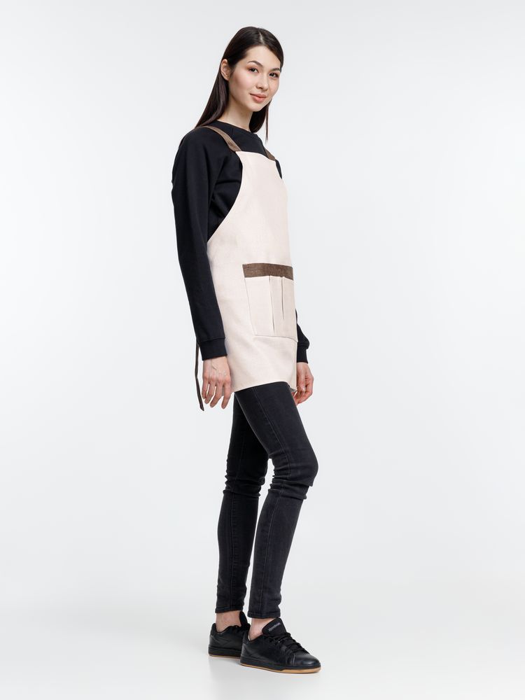 Фартук Settle In, светло-бежевый (молочный) — изображение 8