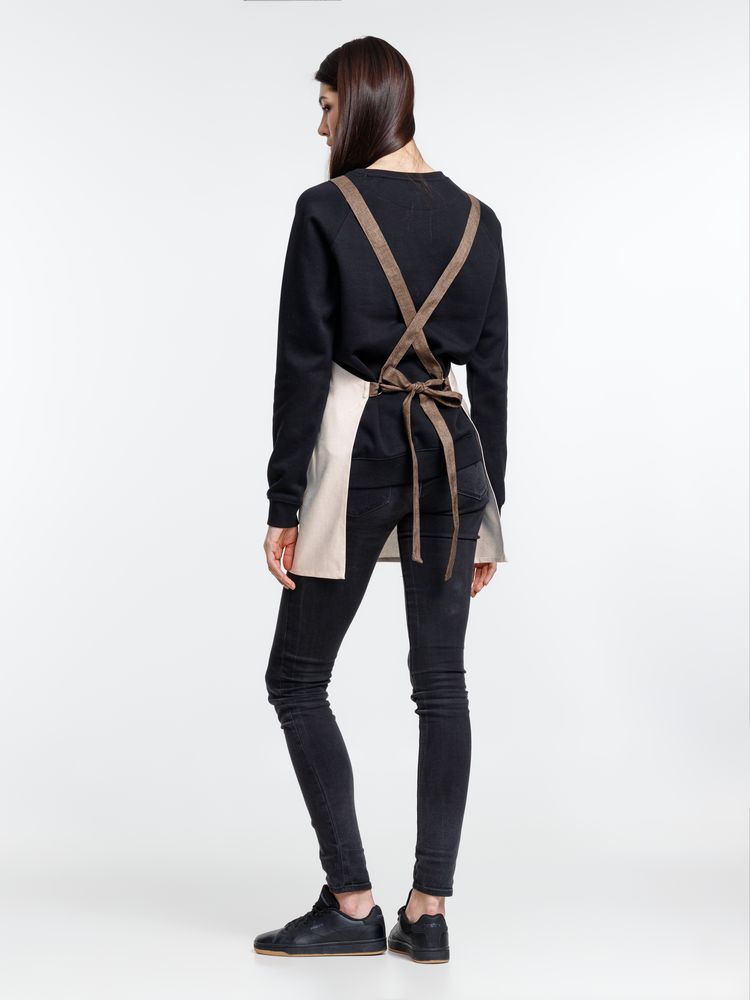 Фартук Settle In, светло-бежевый (молочный) — изображение 10