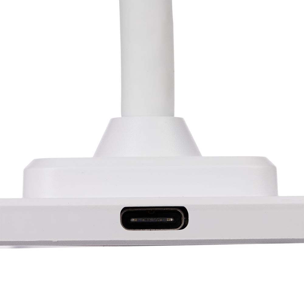 Настольная лампа с беспроводной зарядкой Modicum, белая — изображение 7