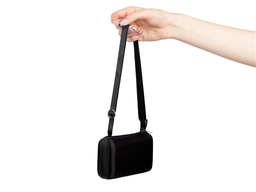 Зонт складной Color Action, в кейсе, черный — изображение 4