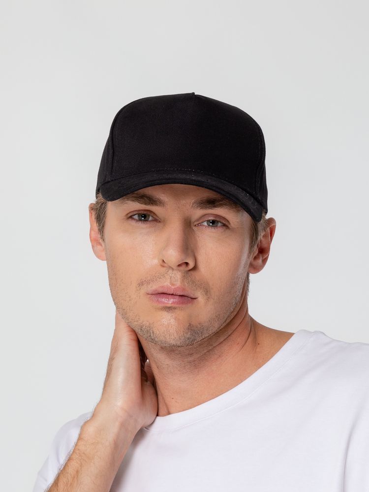 Бейсболка Standard, черная — изображение 5