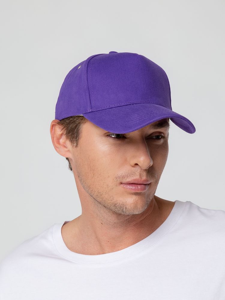 Бейсболка Standard, фиолетовая — изображение 8