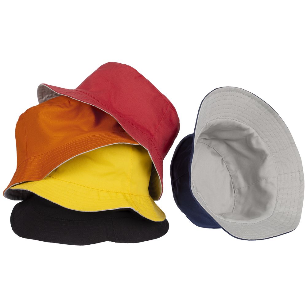 Панама Summer двусторонняя, черная с серым — изображение 6