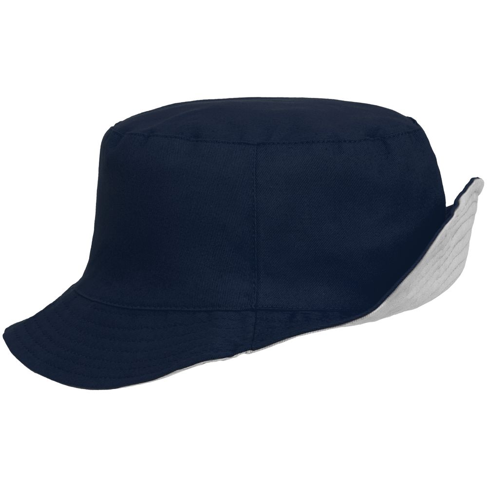 Панама Summer двусторонняя, синяя с серым — изображение 2