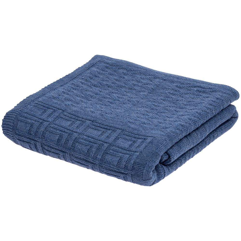 Плед Snippet, синий меланж (джинс) — изображение 6