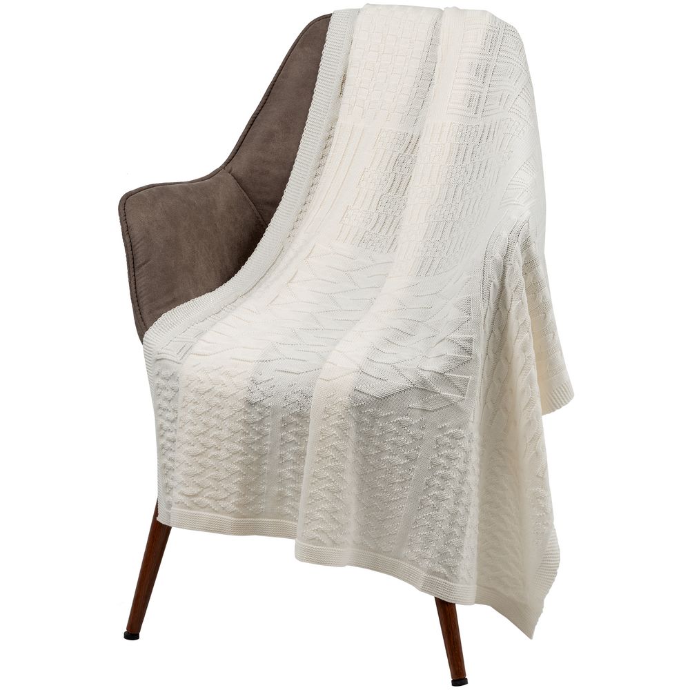 Плед Snippet, молочно-белый — изображение 2