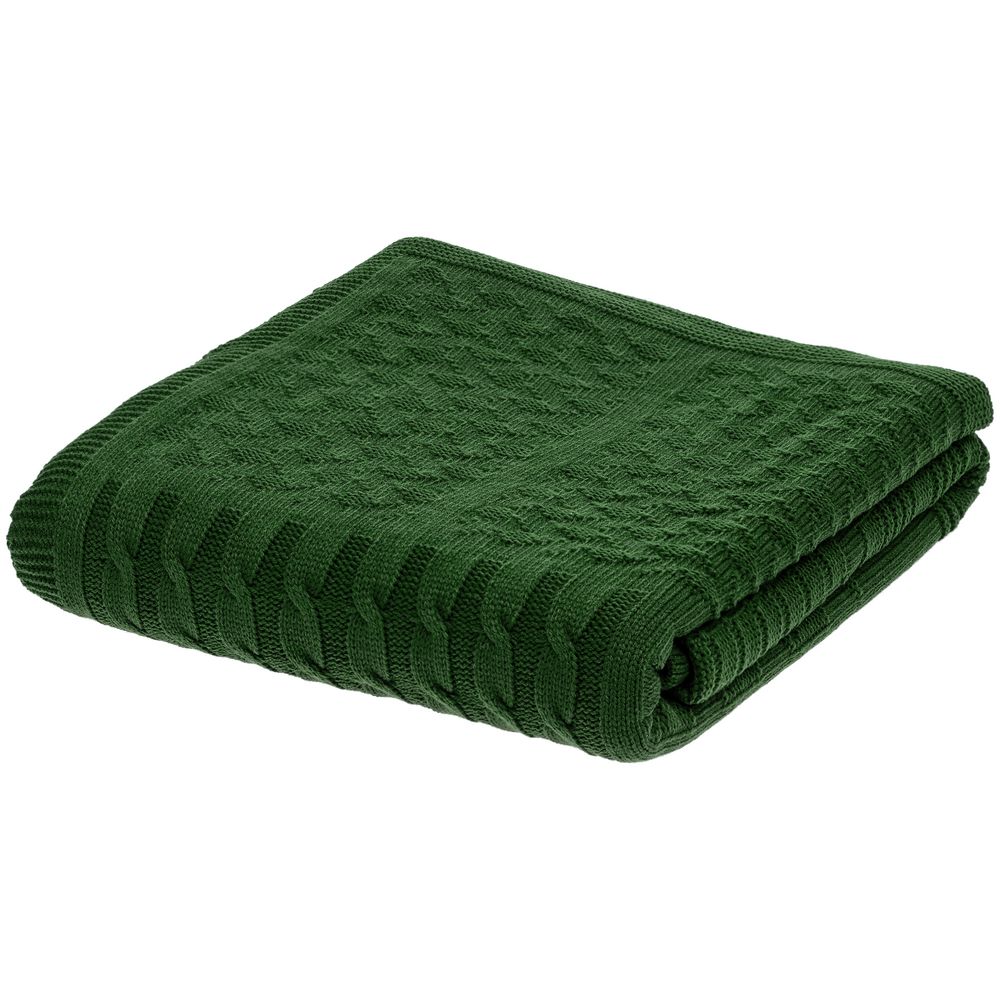 Плед Snippet, темно-зеленый — изображение 6