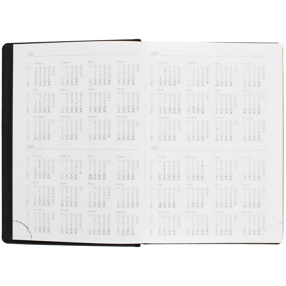 Ежедневник Mobile на заказ, недатированный, черно-оранжевый — изображение 8