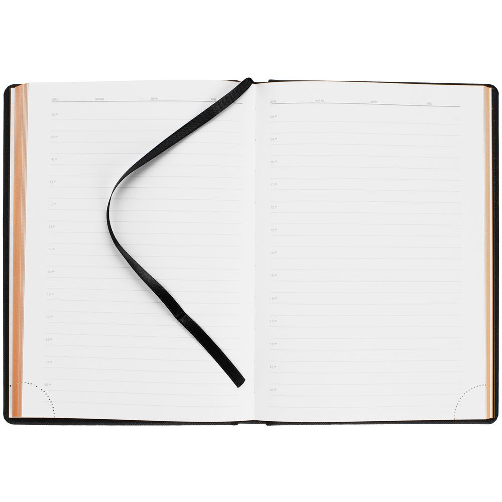 Ежедневник Mobile на заказ, недатированный, черно-оранжевый — изображение 9