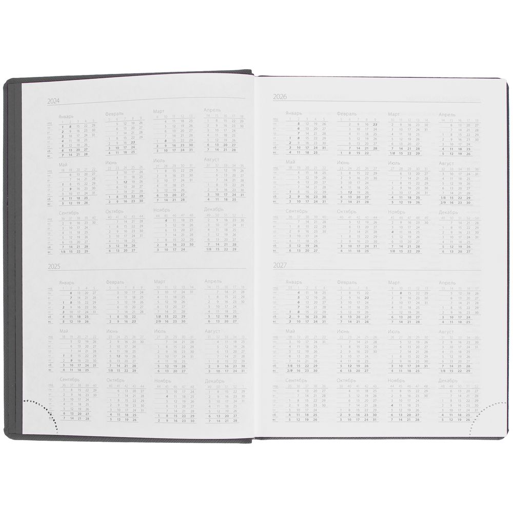 Ежедневник Mobile на заказ, недатированный, черно-фиолетовый — изображение 8